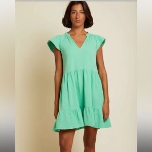 NATION LTD Padma ruffled dress Midori NWT XL